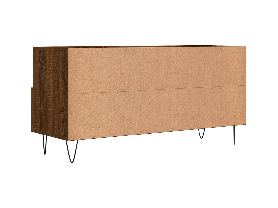 Juana Fernanda  Tv-meubel 102x36x50 cm bewerkt hout bruin eikenkleur