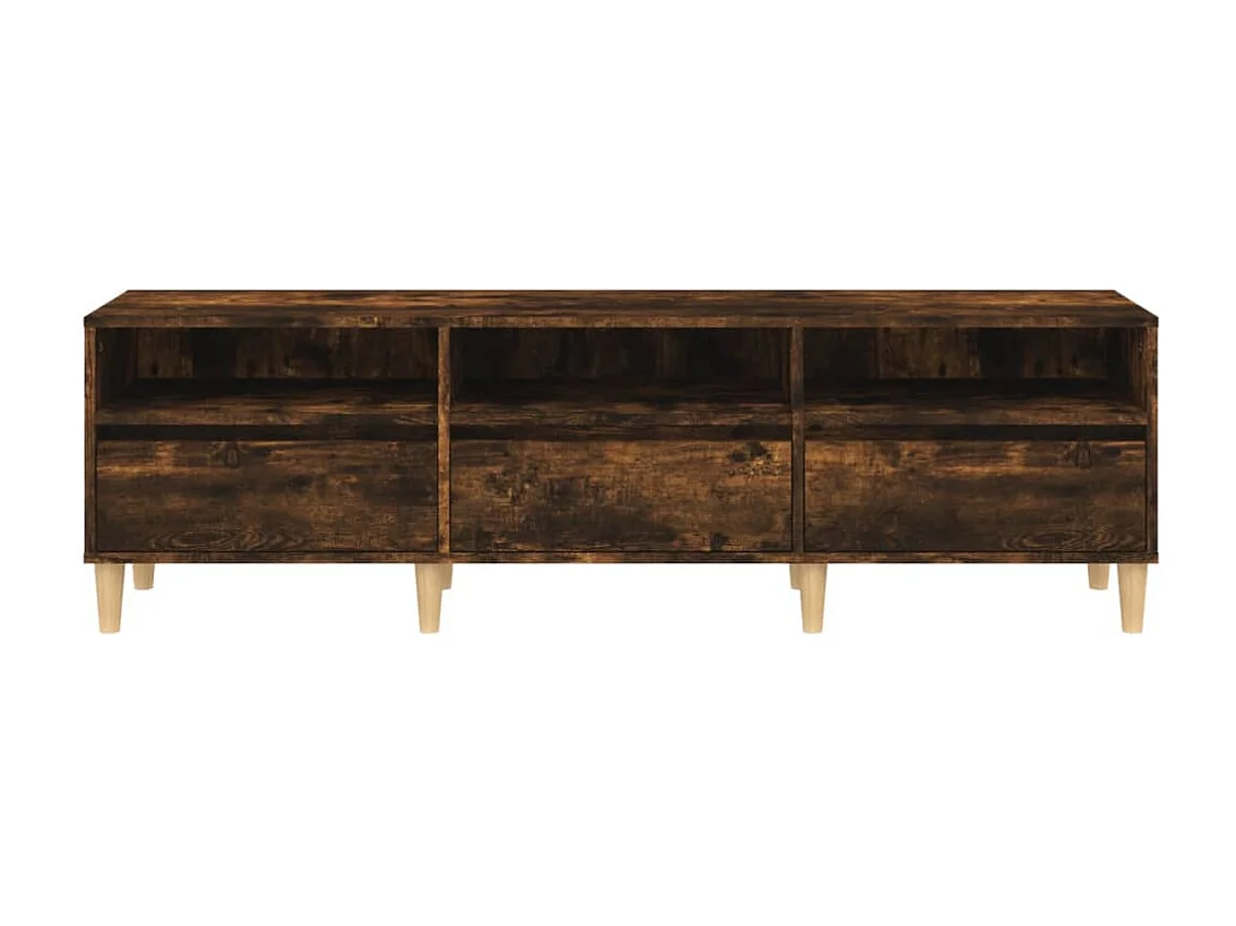 Lin  Tv-meubel 150x30x44,5 cm bewerkt hout gerookt eikenkleurig