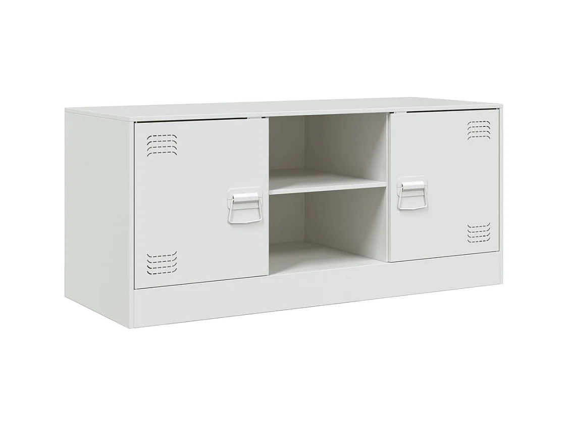 Jean-Claude  Tv-meubel 99x39x44 cm staal wit