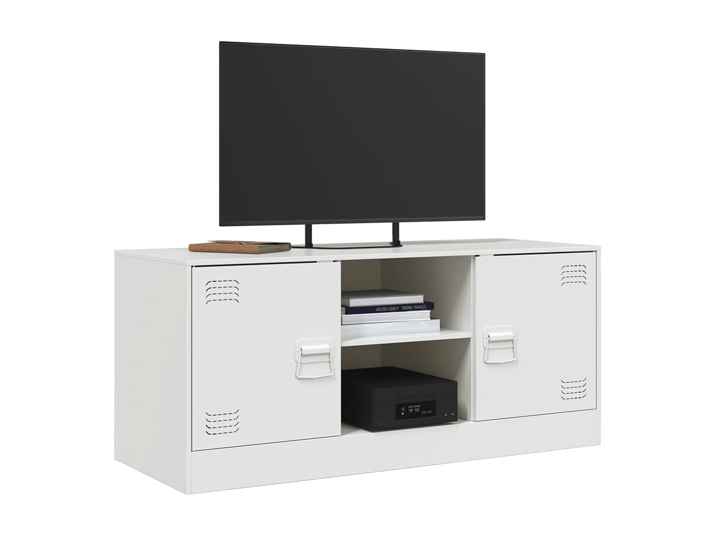Jean-Claude  Tv-meubel 99x39x44 cm staal wit