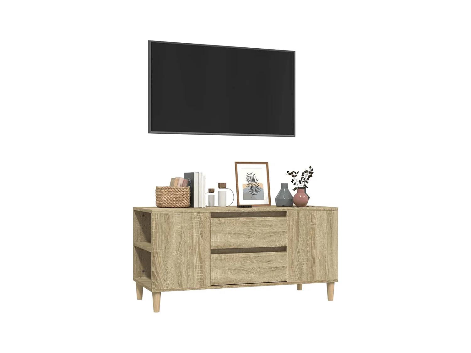 Broomfield  Meuble TV Chêne sonoma 102x44,5x50 cm Bois d'ingénierie