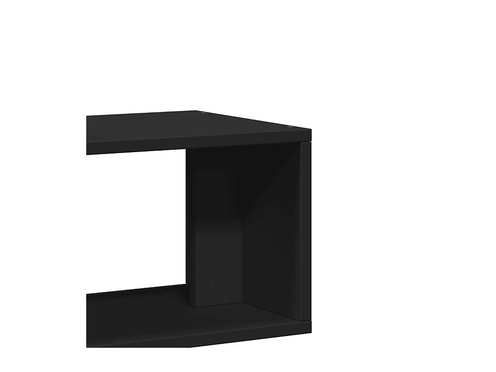 Dunmore  Tv-meubelen 2 st 75x30x50 cm bewerkt hout zwart