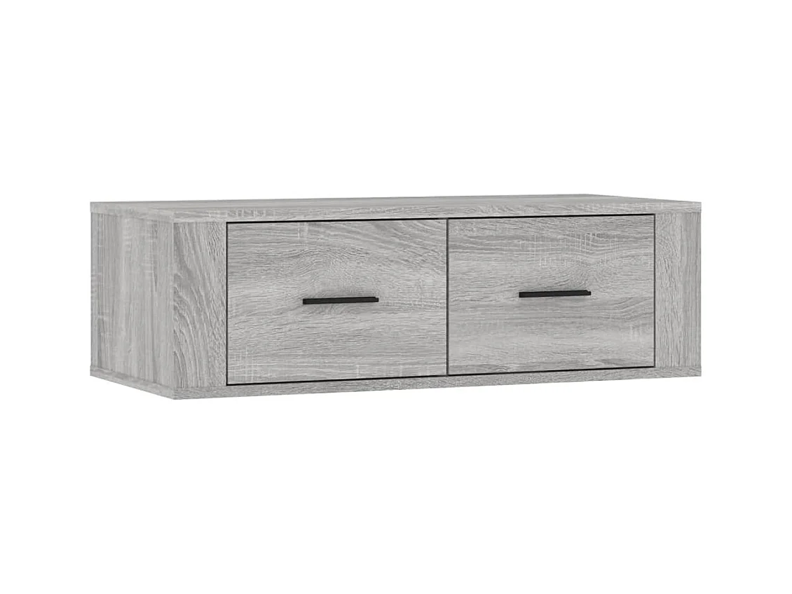 Castlewarden  Armoire TV suspendue Sonoma gris 80x36x25 cm Bois d'ingénierie