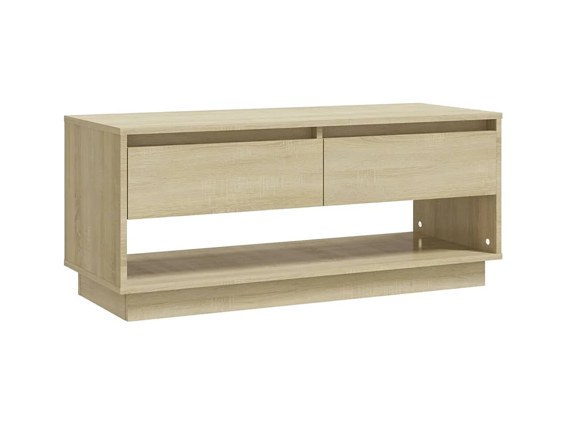Ilias  Tv-meubel 102x41x44 cm bewerkt hout sonoma eikenkleurig