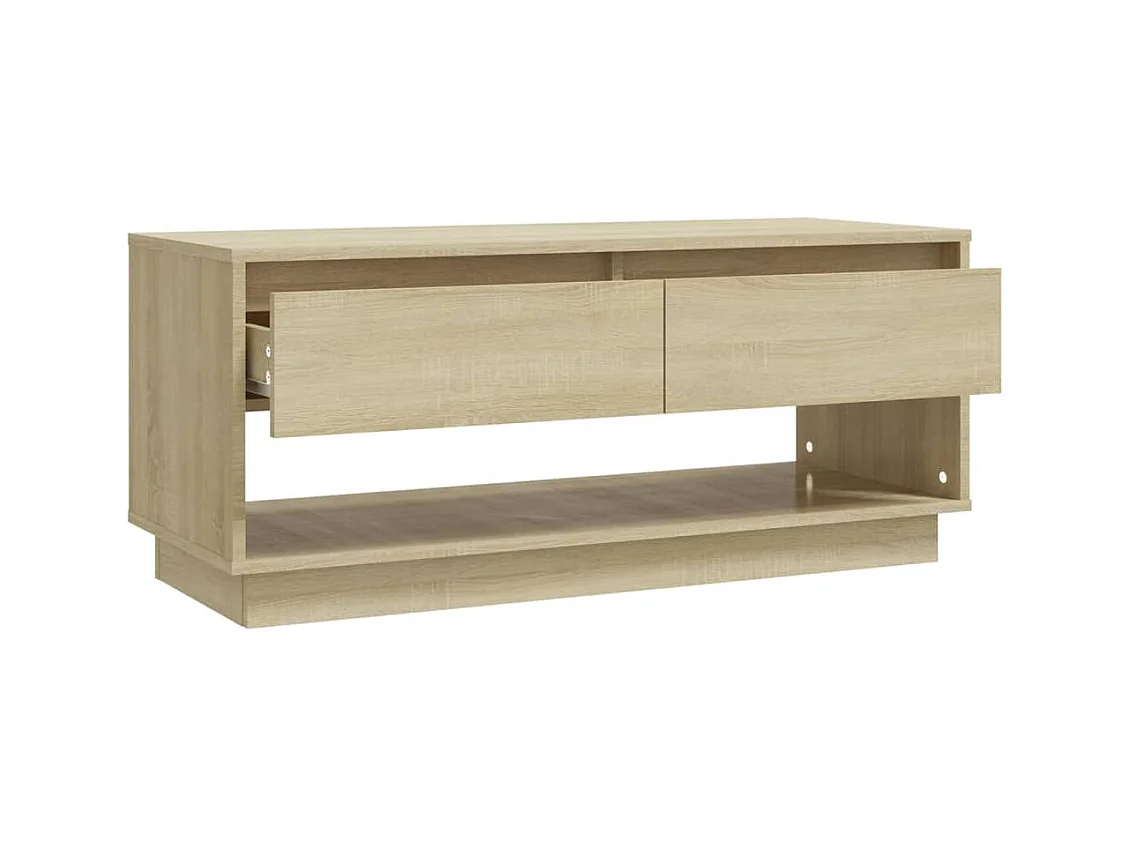 Ilias  Tv-meubel 102x41x44 cm bewerkt hout sonoma eikenkleurig