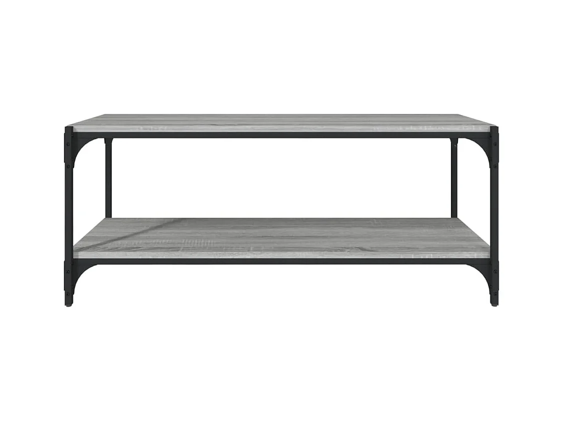 Foster City  Mueble para TV contrachapada y acero gris Sonoma 100x33x41 cm