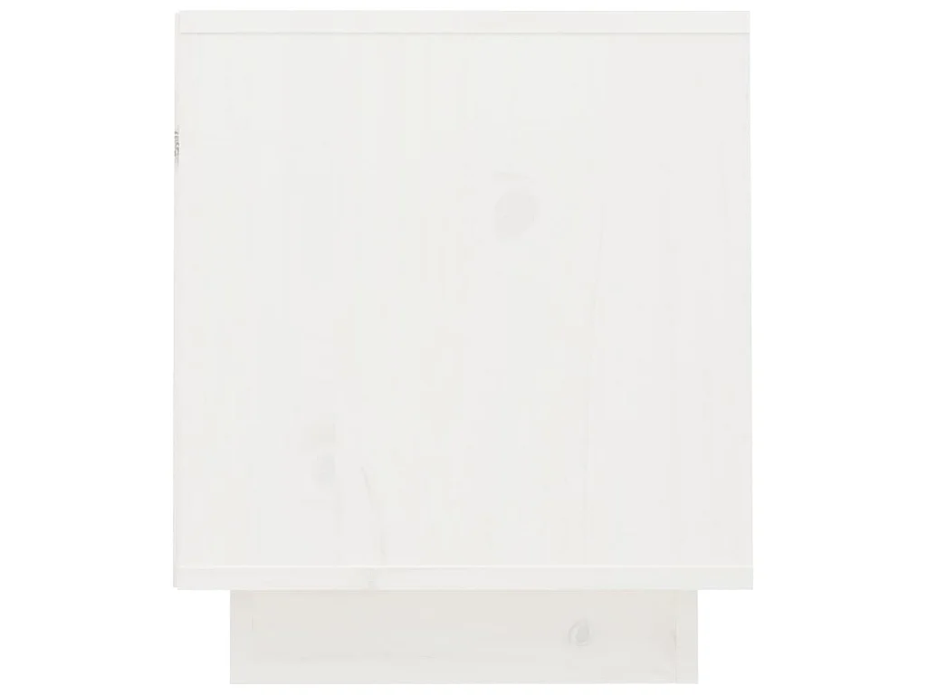Patricia María  Meuble TV Blanc 70x34x40 cm Bois de pin massif