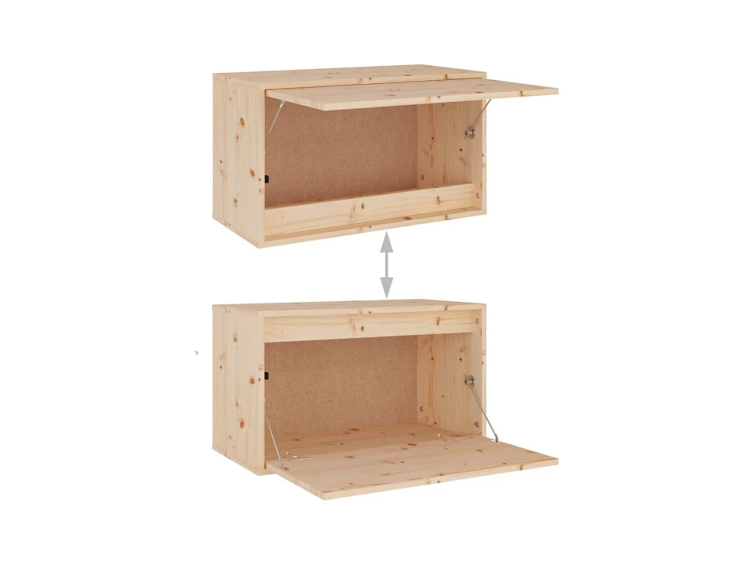 Gunleik  Muebles para TV 6 piezas madera maciza de pino