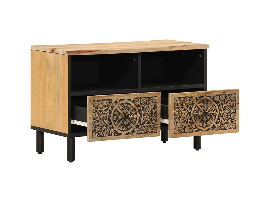 Garden Furniture -  Tv-meubel 70x33x46 cm massief mangohout