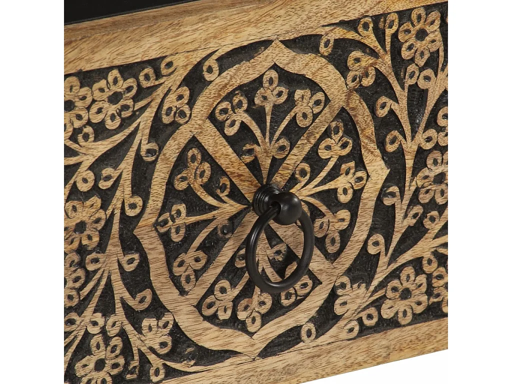 Garden Furniture -  Meuble TV 70x33x46 cm Bois massif de manguier