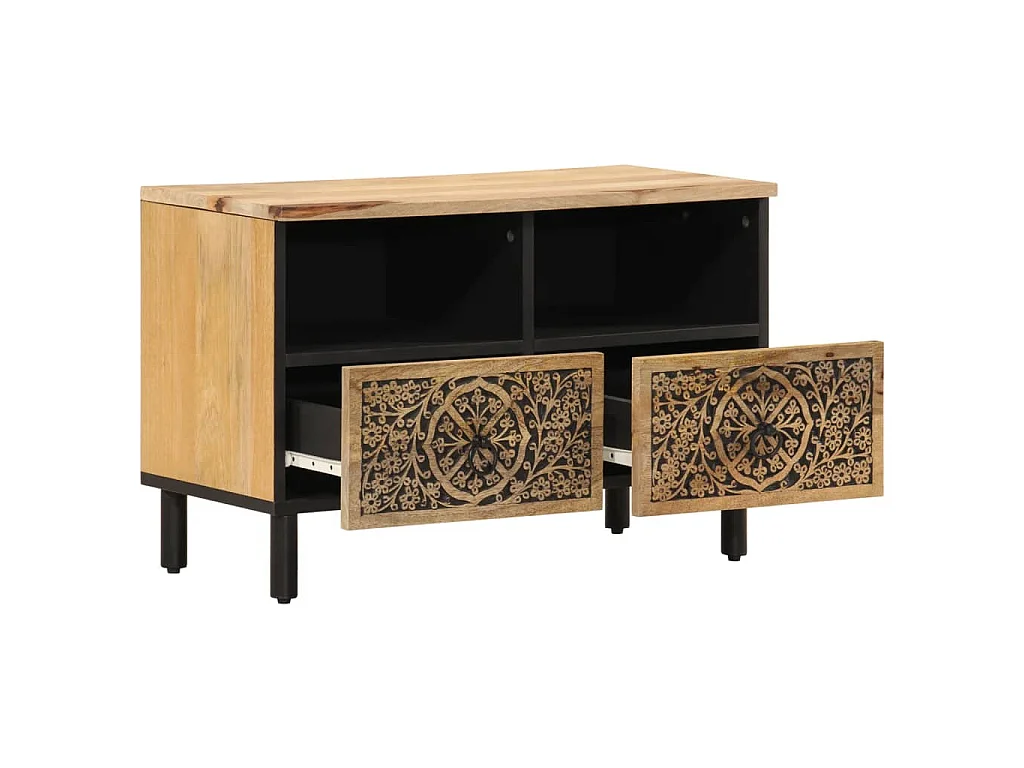 Garden Furniture -  Tv-meubel 70x33x46 cm massief mangohout
