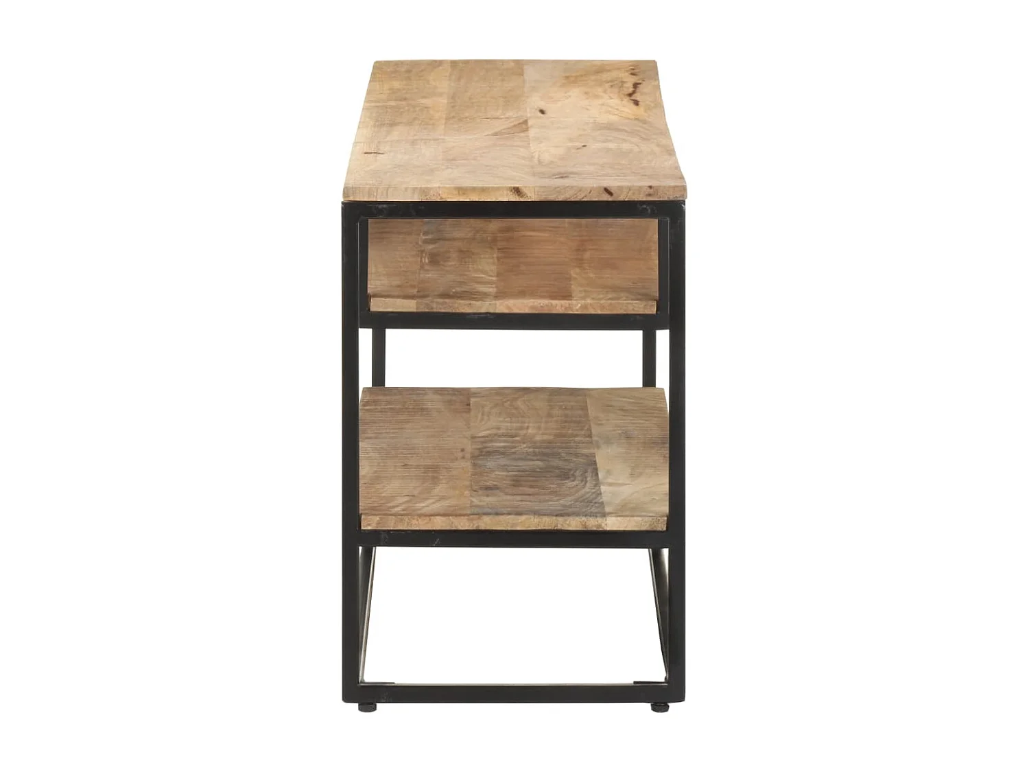 Tempe  Mueble para TV de madera maciza de mango rugosa 130x30x45 cm