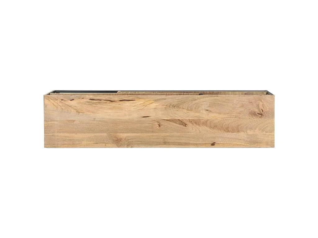 Tempe  Meuble TV 130x30x45 cm Bois de manguier brut