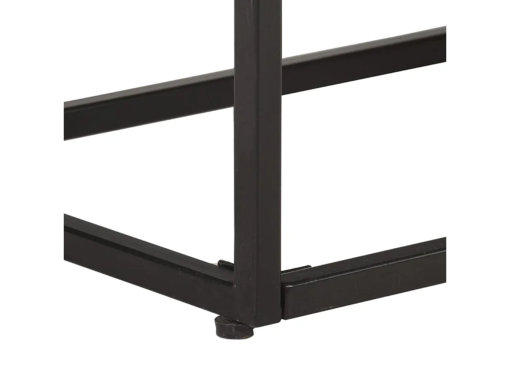 Tempe  Meuble TV 130x30x45 cm Bois de manguier brut