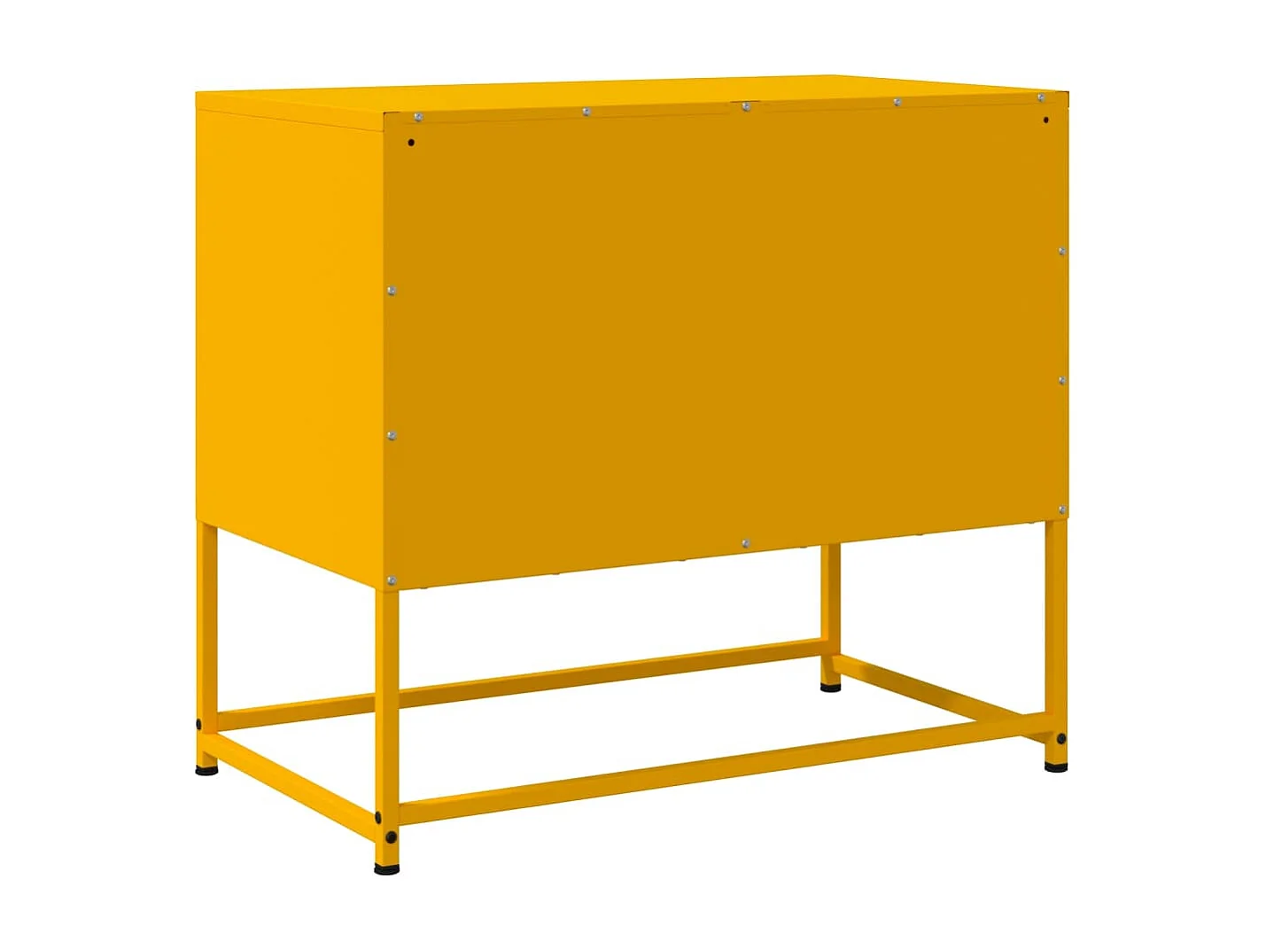 Cerlan  Meuble TV jaune moutarde 68,5x39x60,5 cm acier