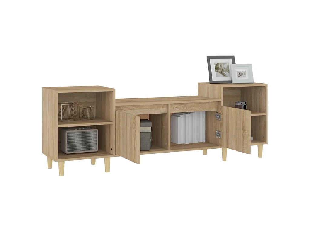 Grylis  Tv-meubel 160x35x55 cm bewerkt hout sonoma eikenkleurig