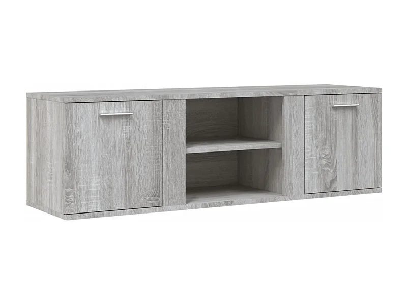 Teodoro Giuseppe  Meuble TV sonoma gris 120x34x37 cm bois d'ingénierie