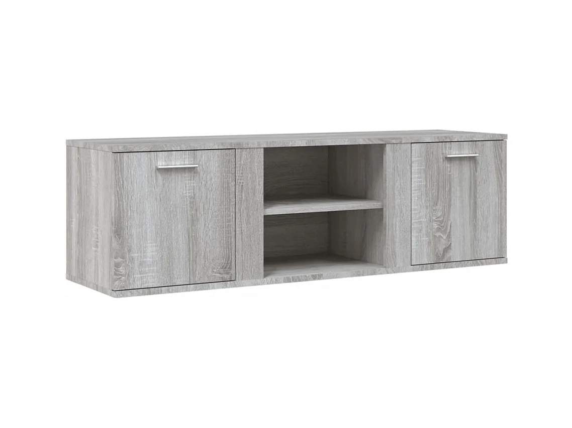Teodoro Giuseppe  Meuble TV sonoma gris 120x34x37 cm bois d'ingénierie