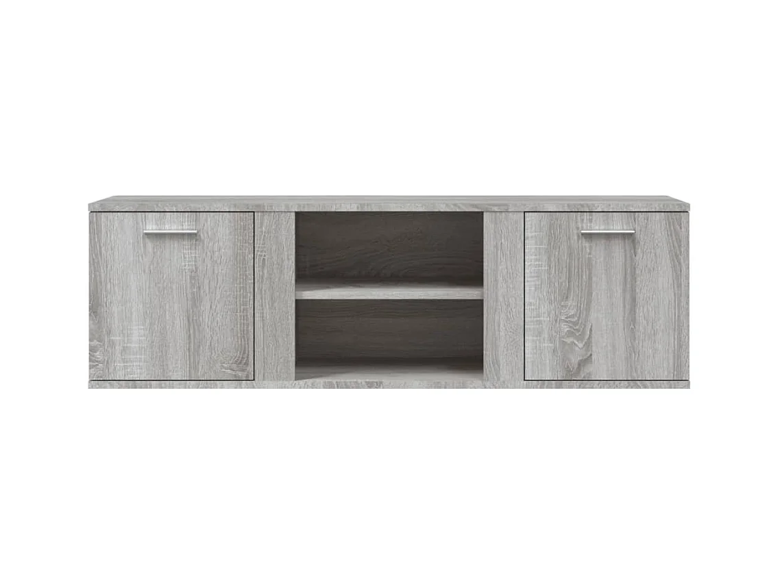 Teodoro Giuseppe  Meuble TV sonoma gris 120x34x37 cm bois d'ingénierie