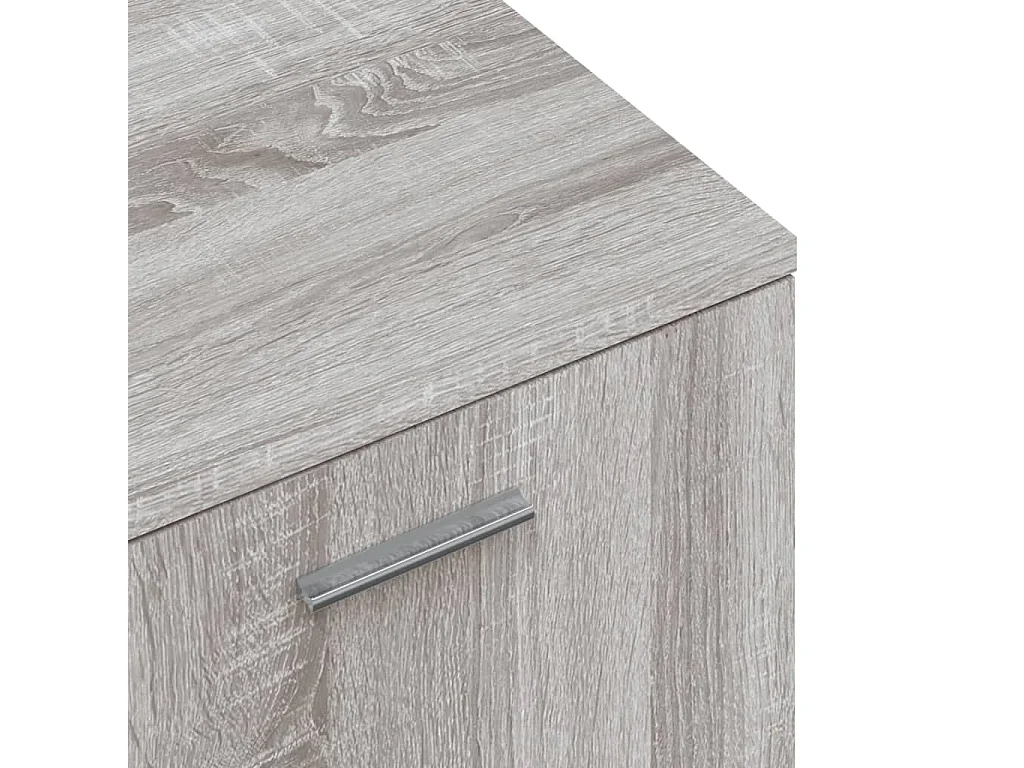 Teodoro Giuseppe  Mueble de TV de madera de ingeniería gris sonoma 120x34x37 cm