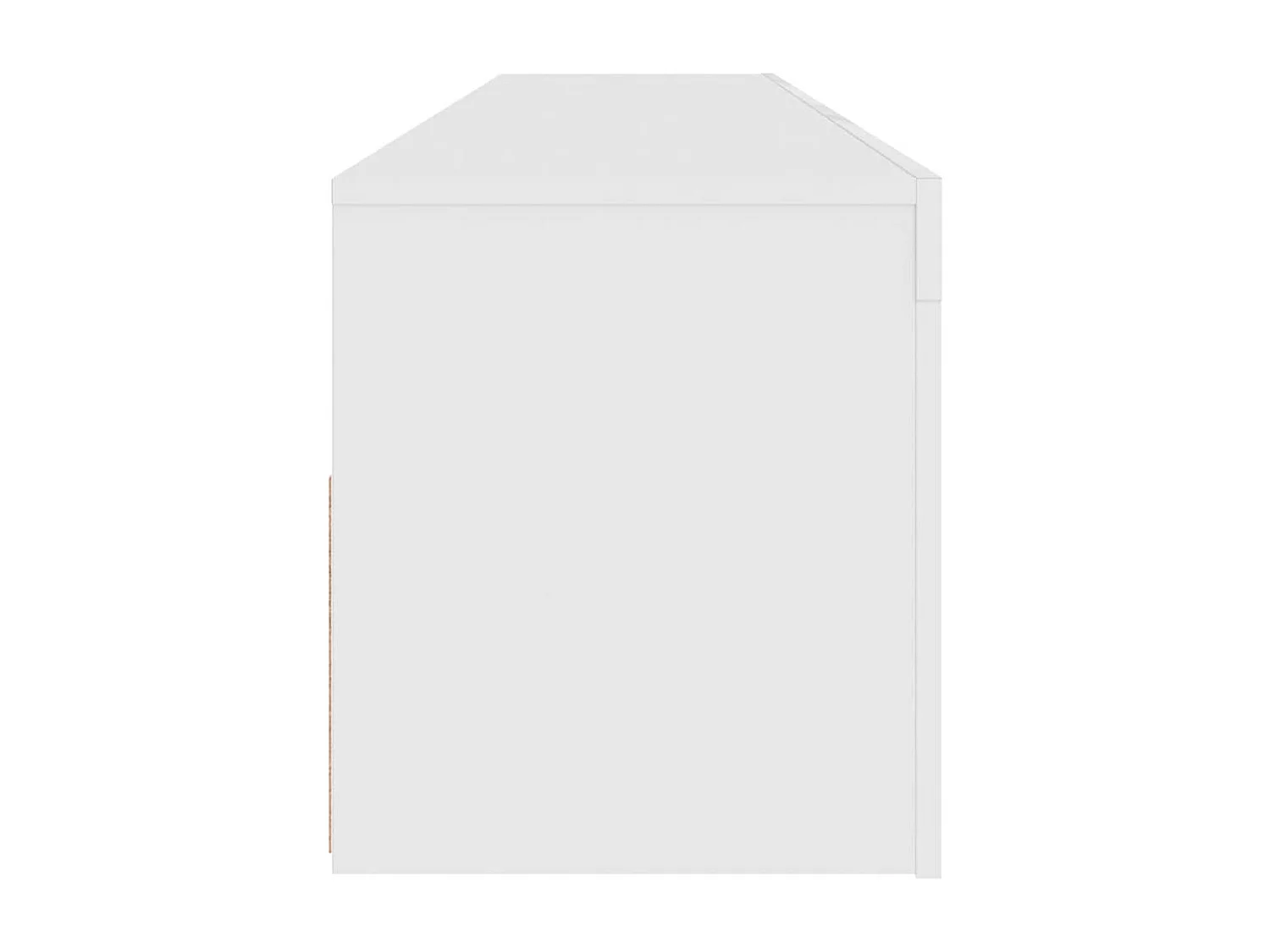 Denril  Meuble TV avec lumières LED blanc 120x35x40 cm