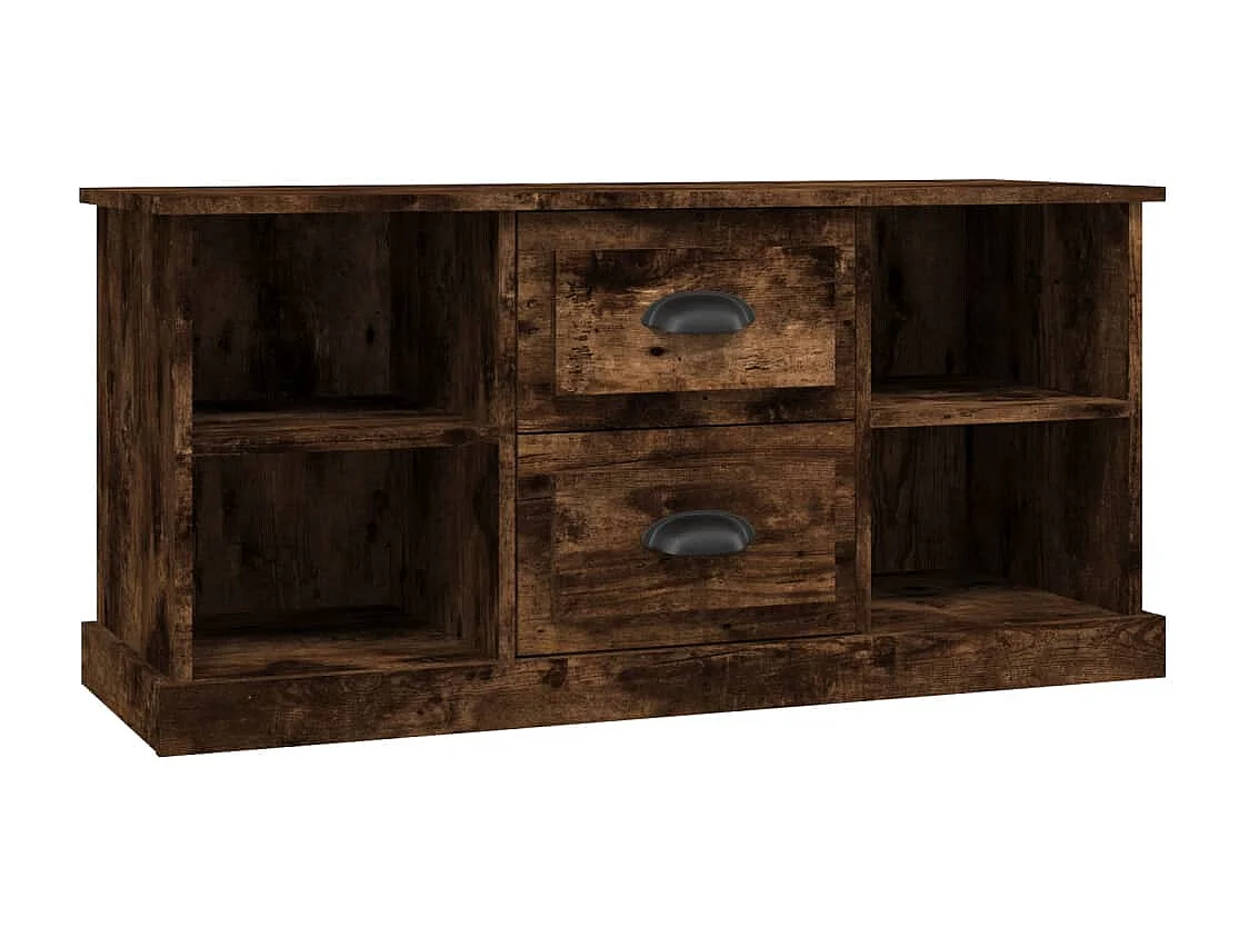 Dralinor  Tv-meubel 99,5x35,5x48 cm bewerkt hout gerookt eikenkleurig
