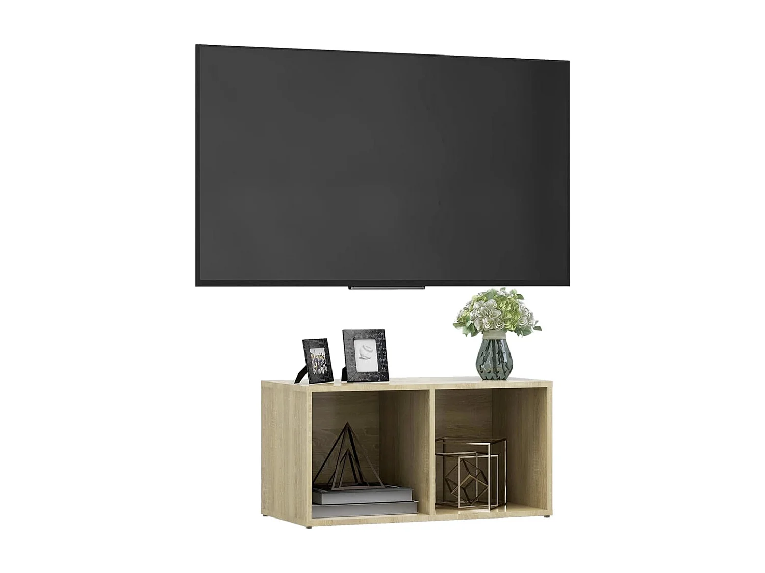 Cootehall  Meuble TV chêne sonoma 72x35x36,5 cm bois d’ingénierie