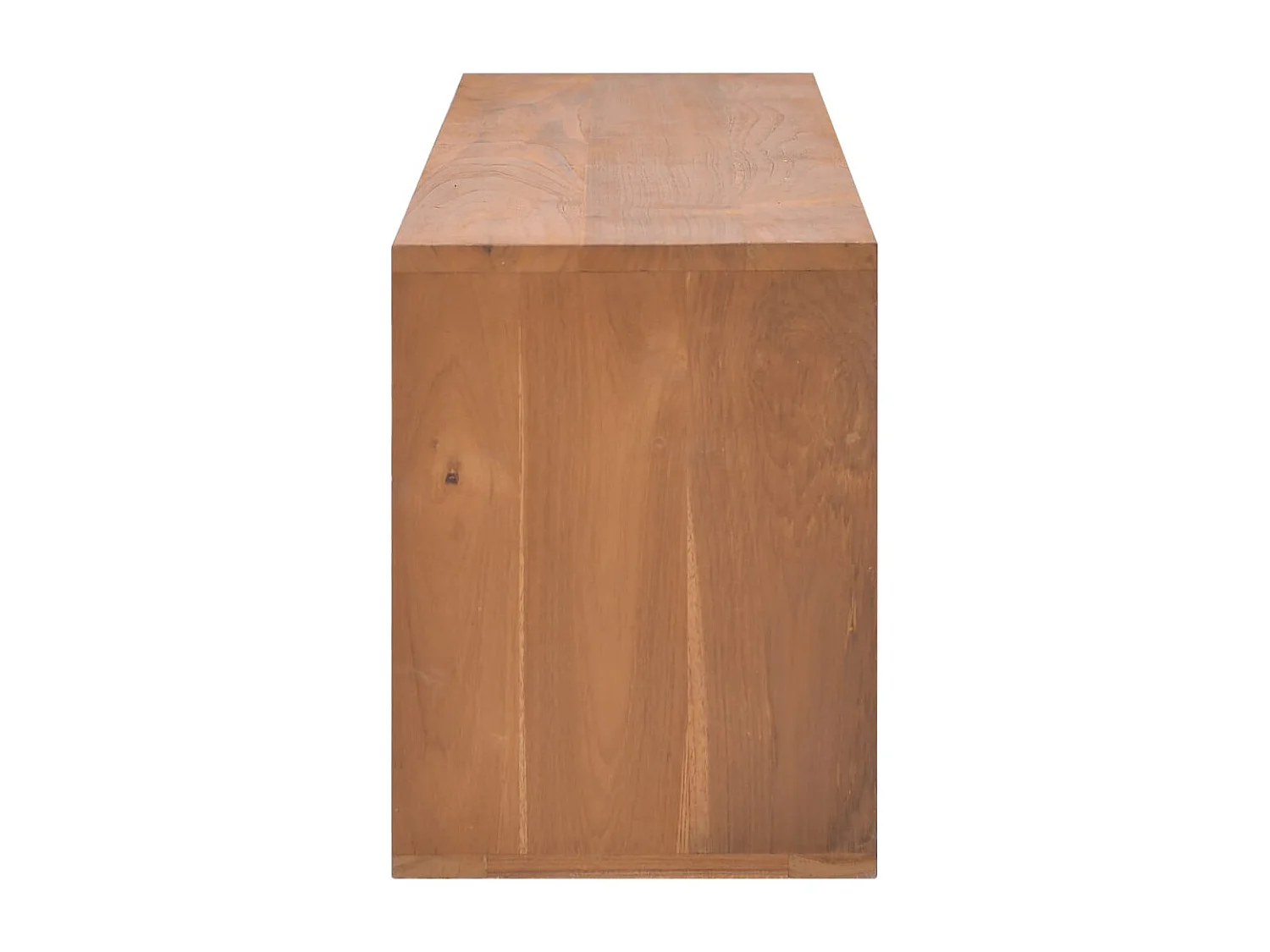Fjorna  Meuble TV 110x30x40 cm Bois de teck massif