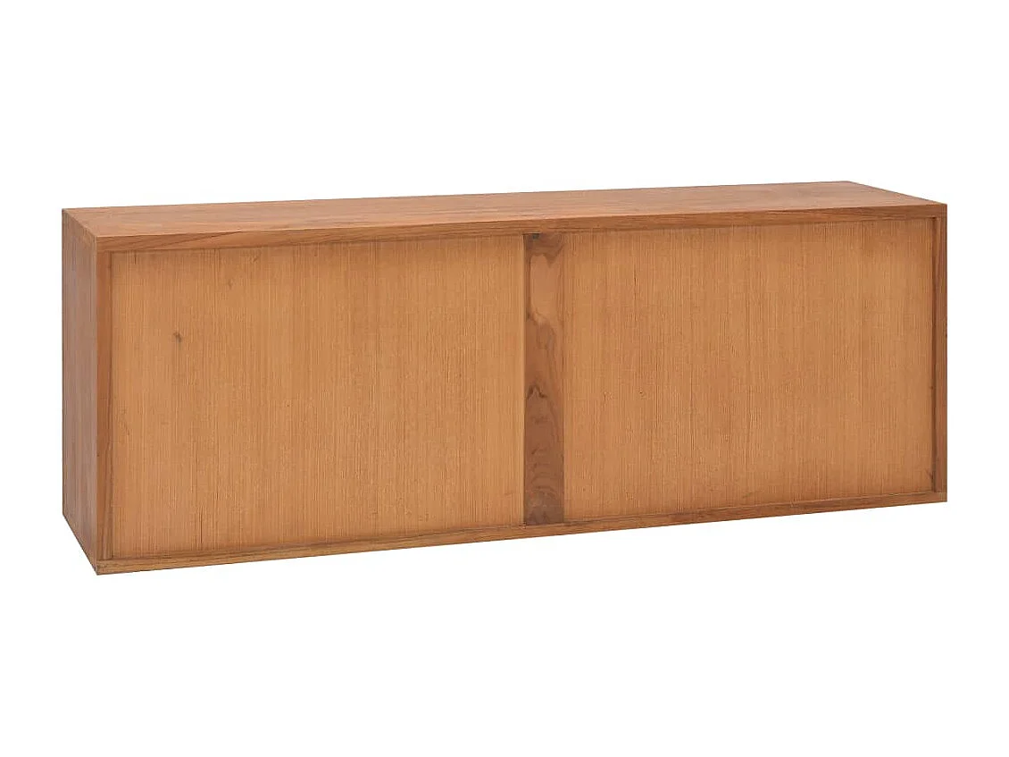 Fjorna  Meuble TV 110x30x40 cm Bois de teck massif