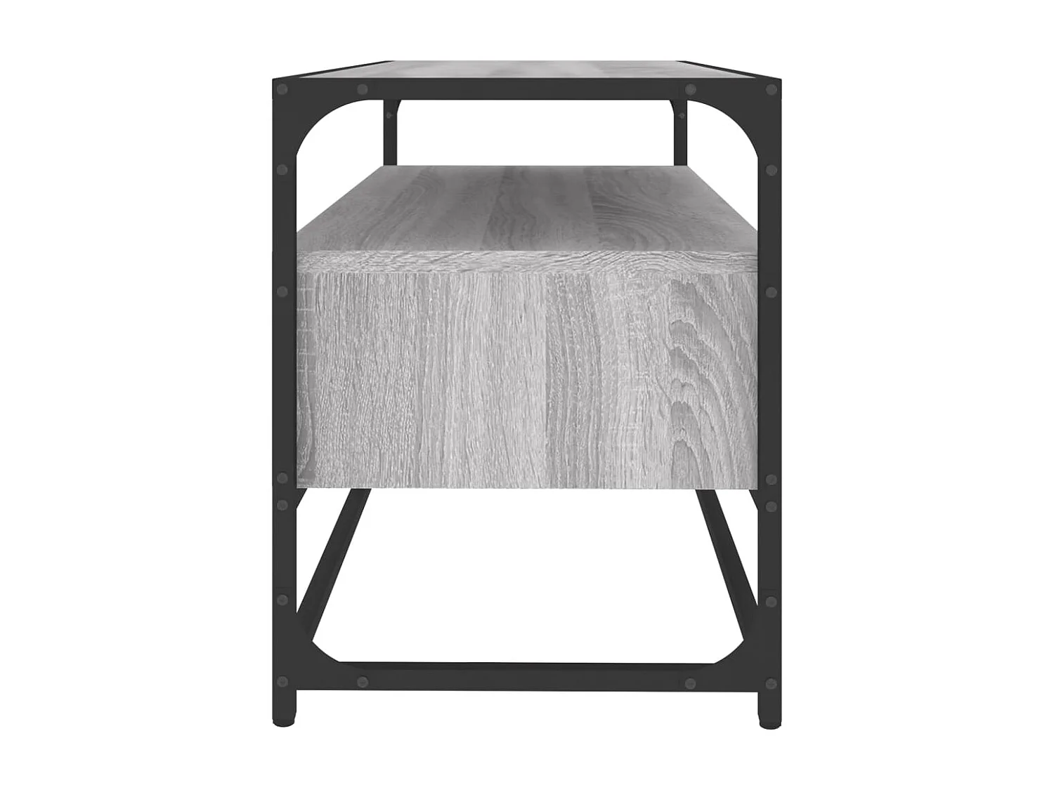 Bralir  Tv-meubel 80x35x45 cm bewerkt hout grijs sonoma eikenkleurig