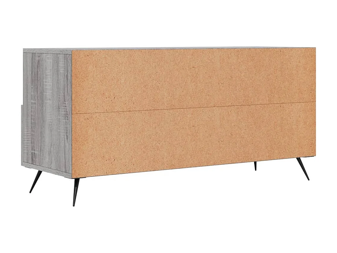 Qandrel  Tv-meubel 102x36x50 cm bewerkt hout grijs sonoma eikenkleurig