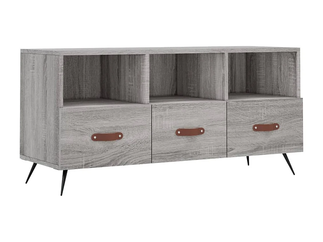 Qandrel  Mueble de TV madera de ingeniería gris Sonoma 102x36x50 cm