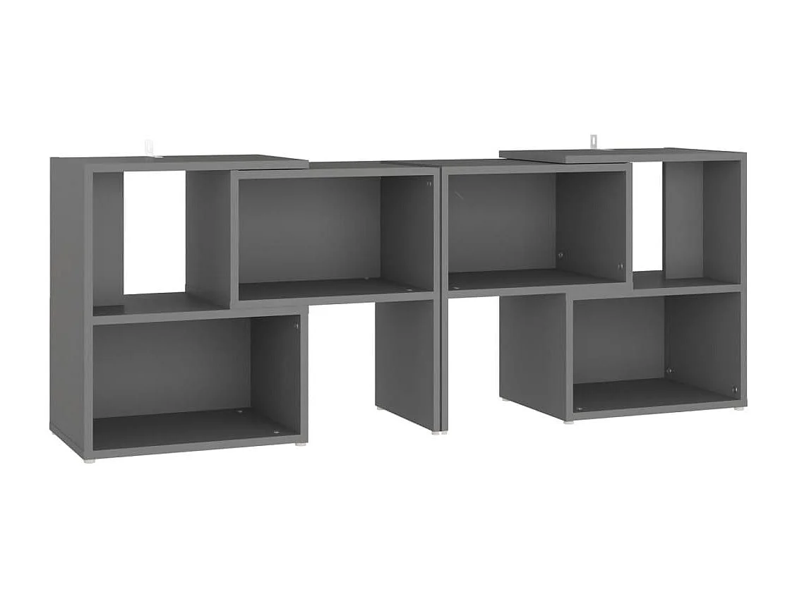 Dalia  Meuble TV Gris 104x30x52 cm Bois d'ingénierie