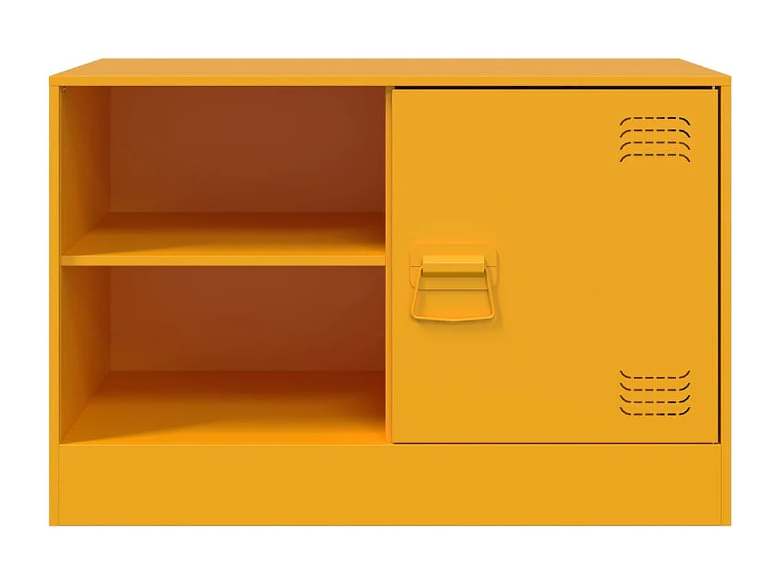 Borrego Springs  Meuble TV jaune moutarde 67x39x44 cm acier