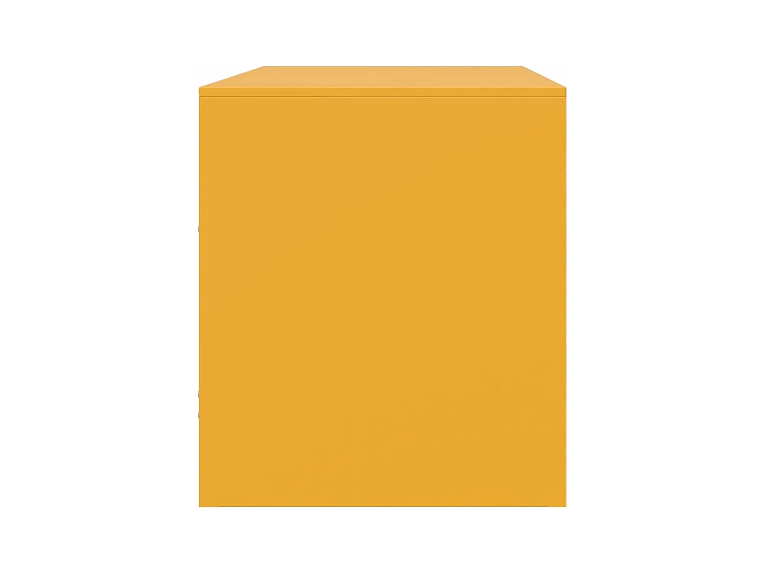 Amelie  Meubles TV 2 pcs jaune moutarde 67x39x44 cm acier