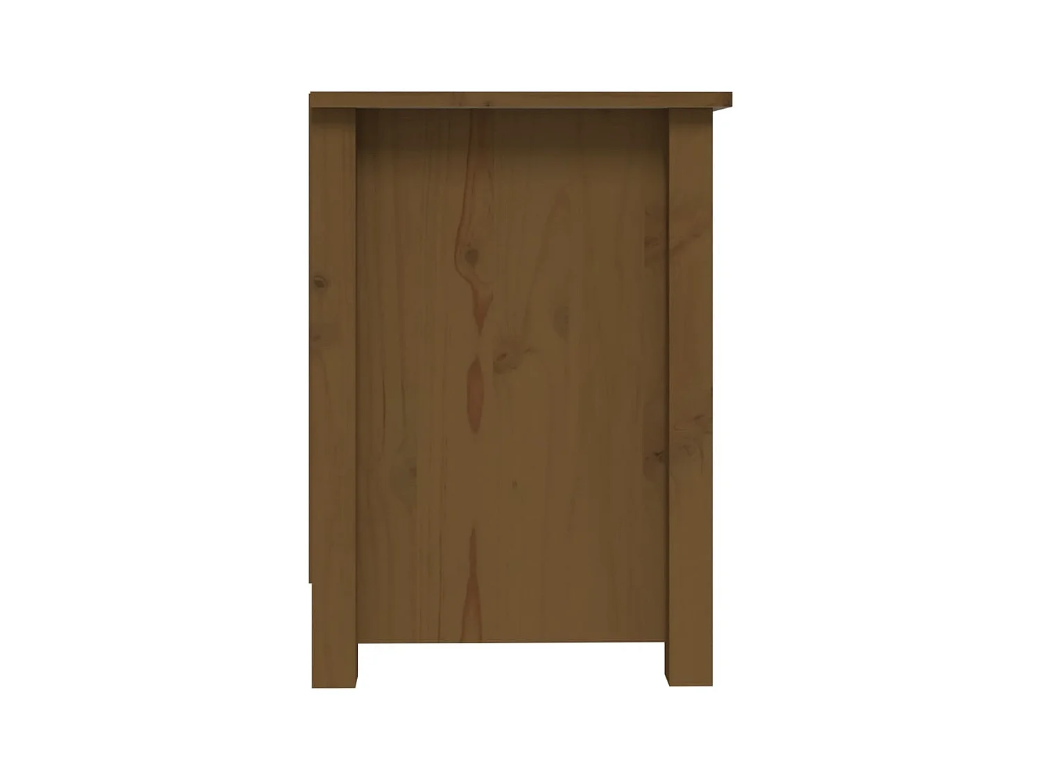 Cordele  Meuble TV Marron miel 103x36,5x52 cm Bois de pin massif