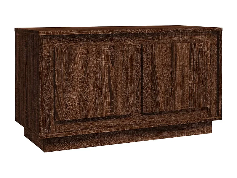 Elendra  Meuble TV chêne marron 80x35x45 cm bois d'ingénierie