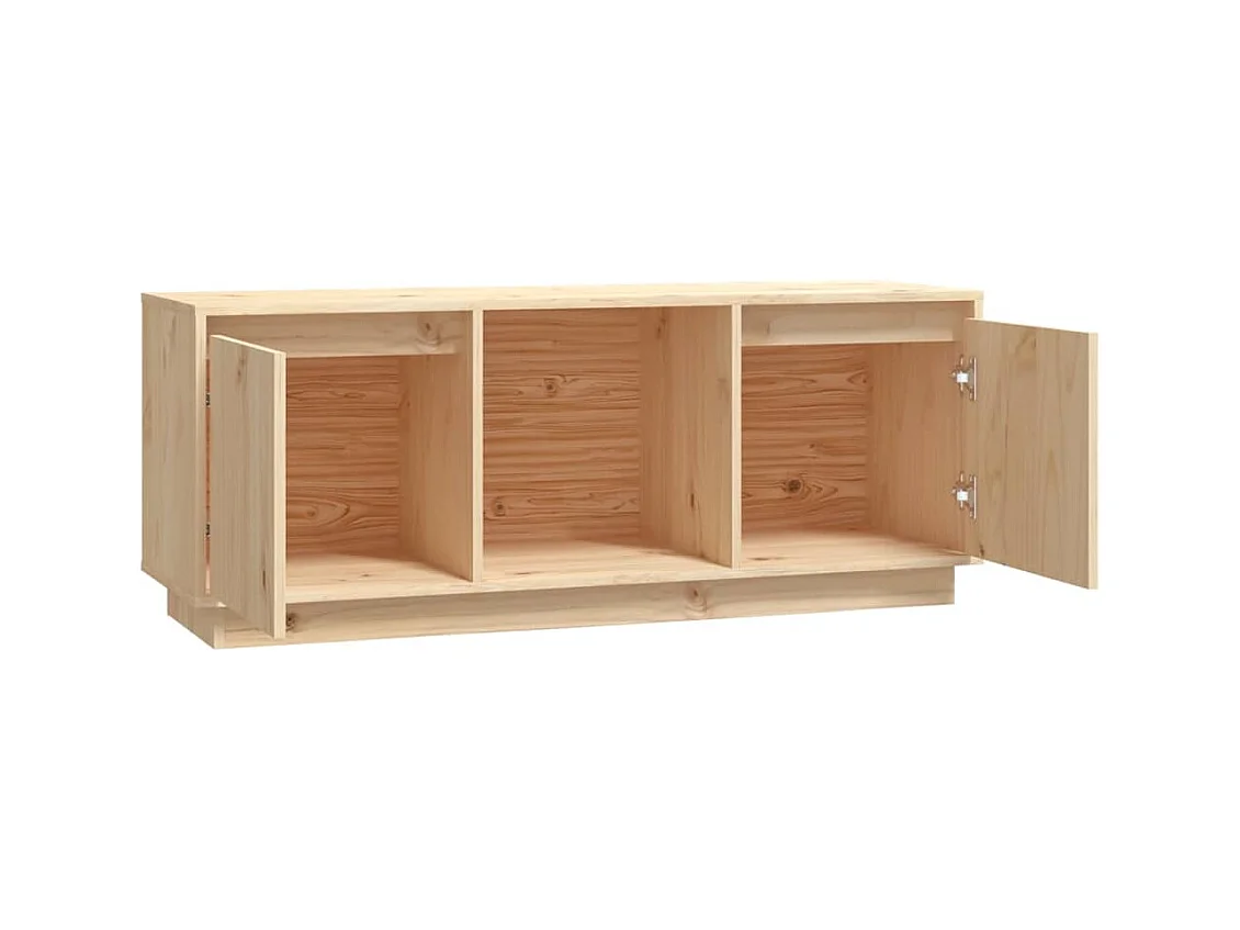 Eldir  Tv-meubel 110,5x35x44 cm massief grenenhout