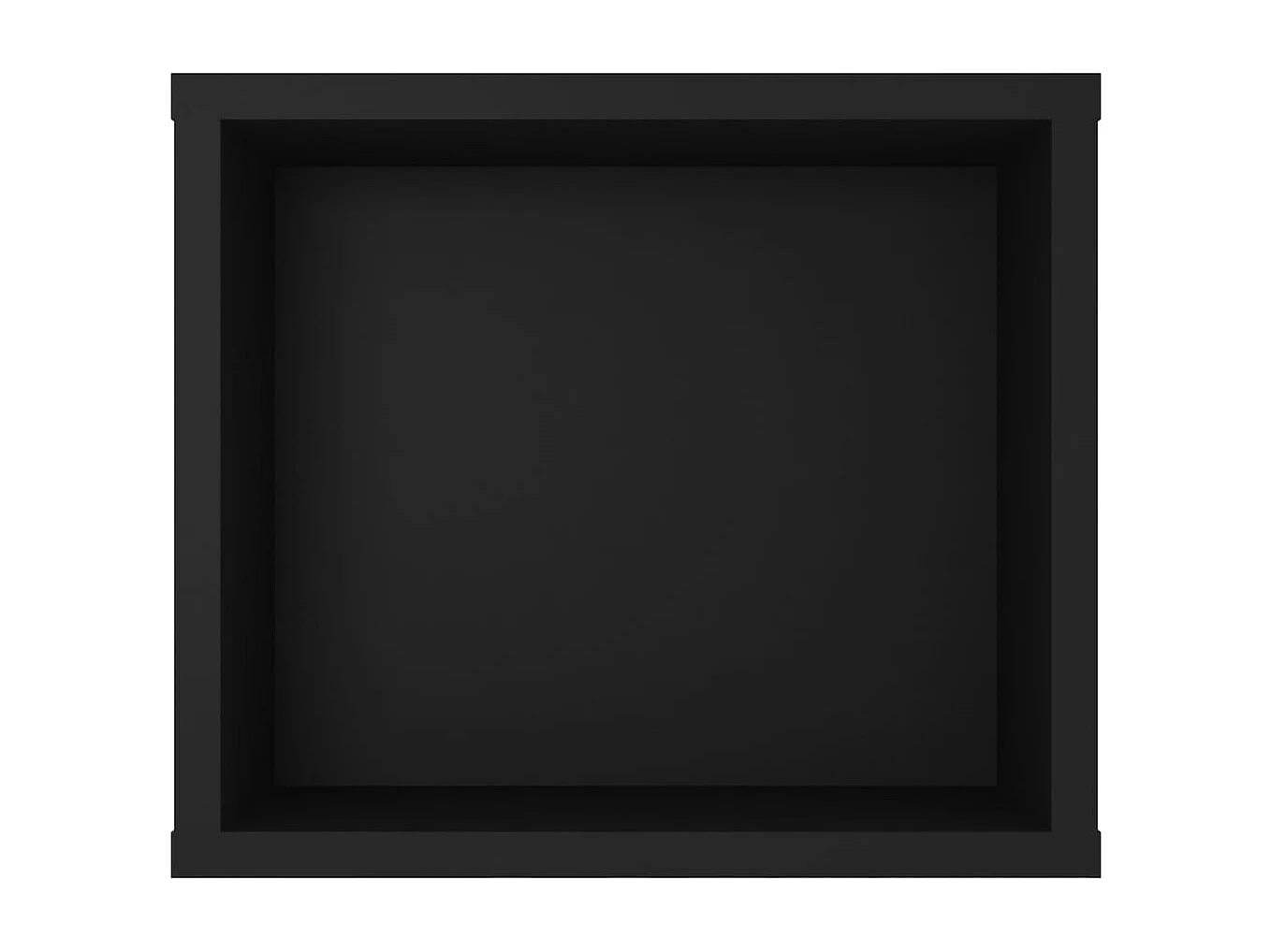 Saint-Quentin  Mueble de TV colgante madera contrachapada negro 100x30x26,5 cm