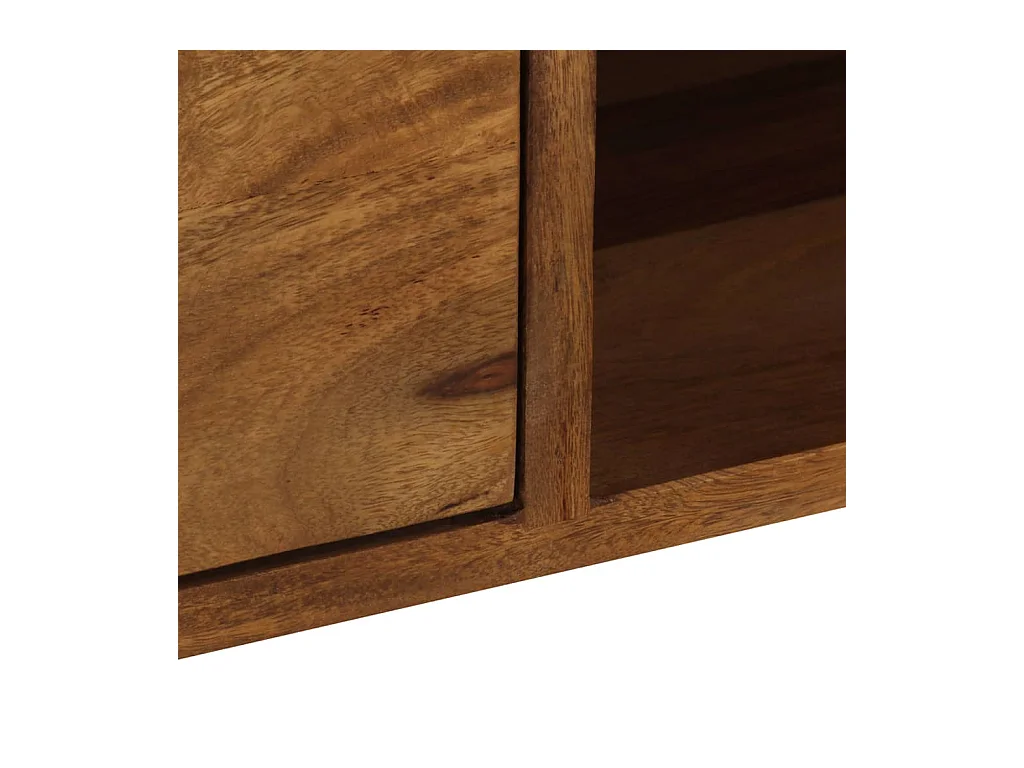 Garden Furniture -  Meuble TV 140x30x40 cm bois massif