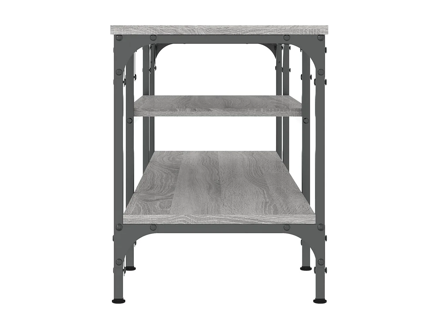 Numa  Mueble TV madera ingeniería y erro gris Sonoma 121x35x45 cm
