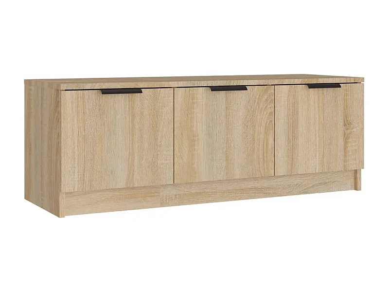 Yrnir  Mueble de TV madera contrachapada roble Sonoma 102x35x36,5 cm