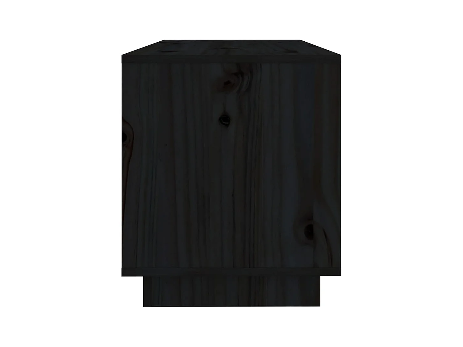 Megan Lynn  Tv-meubel 74x34x40 cm massief grenenhout zwart