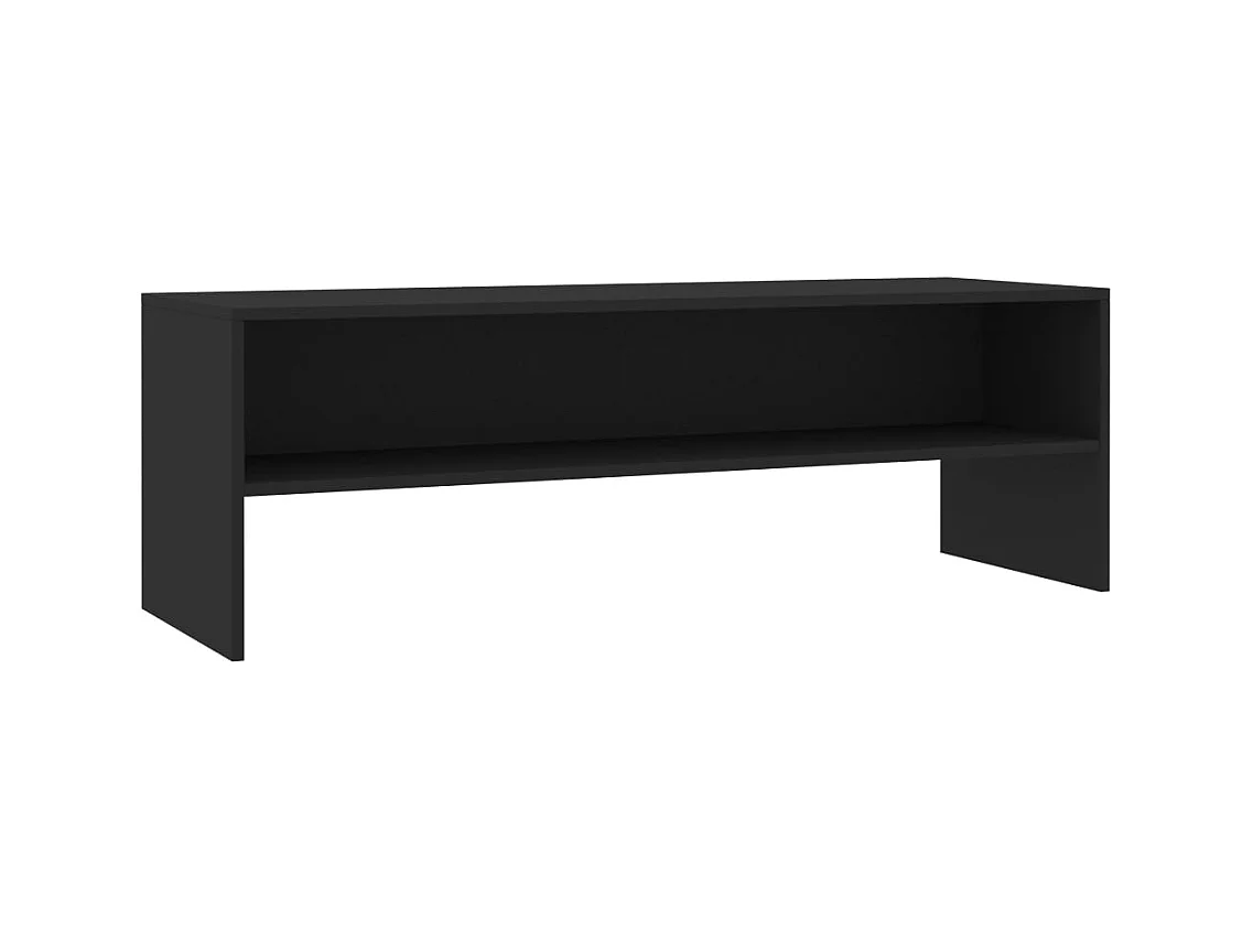 Kobe  Meuble TV Noir 120x40x40 cm Bois d'ingénierie