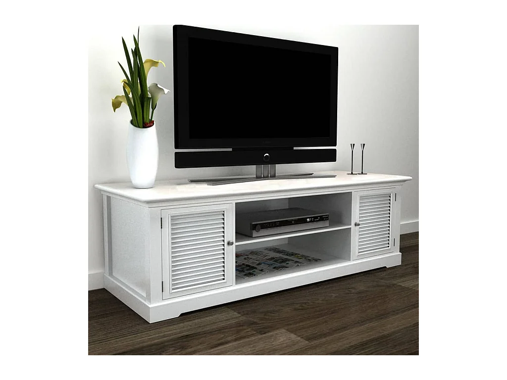 Garden Furniture -  Meuble TV Blanc Bois