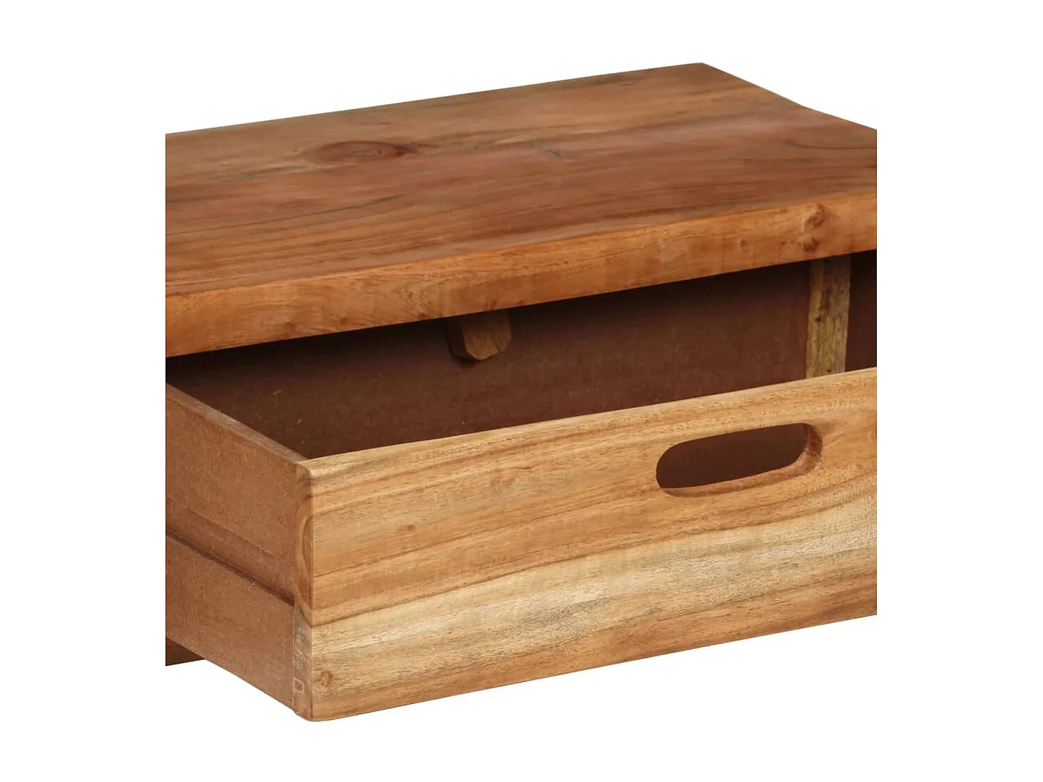 Philippe-René  Meuble TV (118-200) x 30 x 40 cm Bois massif d'acacia