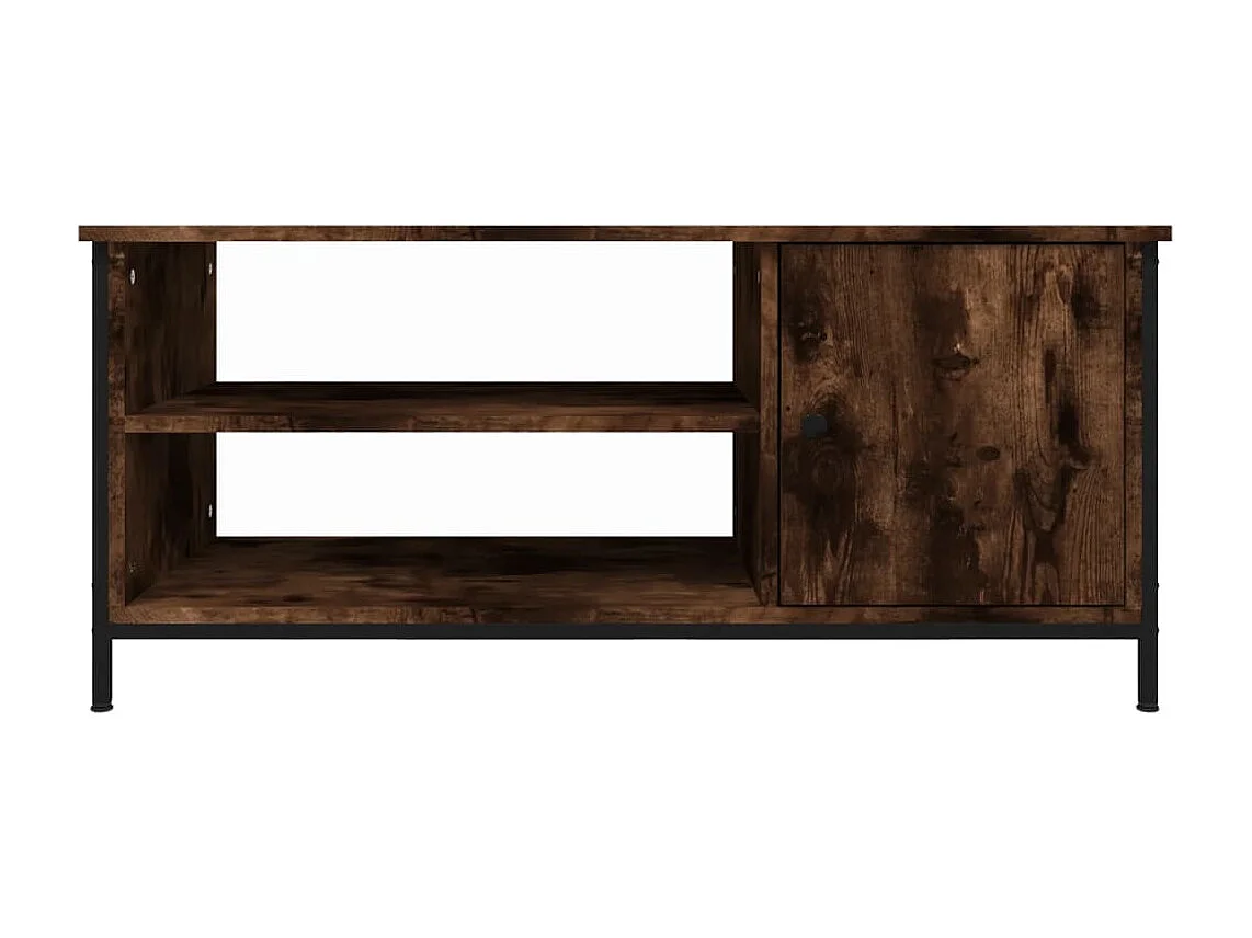 Einar  Tv-meubel 100x40x45 cm bewerkt hout gerookt eikenkleurig