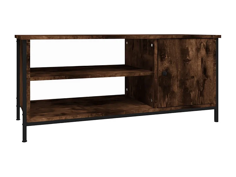 Einar  Tv-meubel 100x40x45 cm bewerkt hout gerookt eikenkleurig