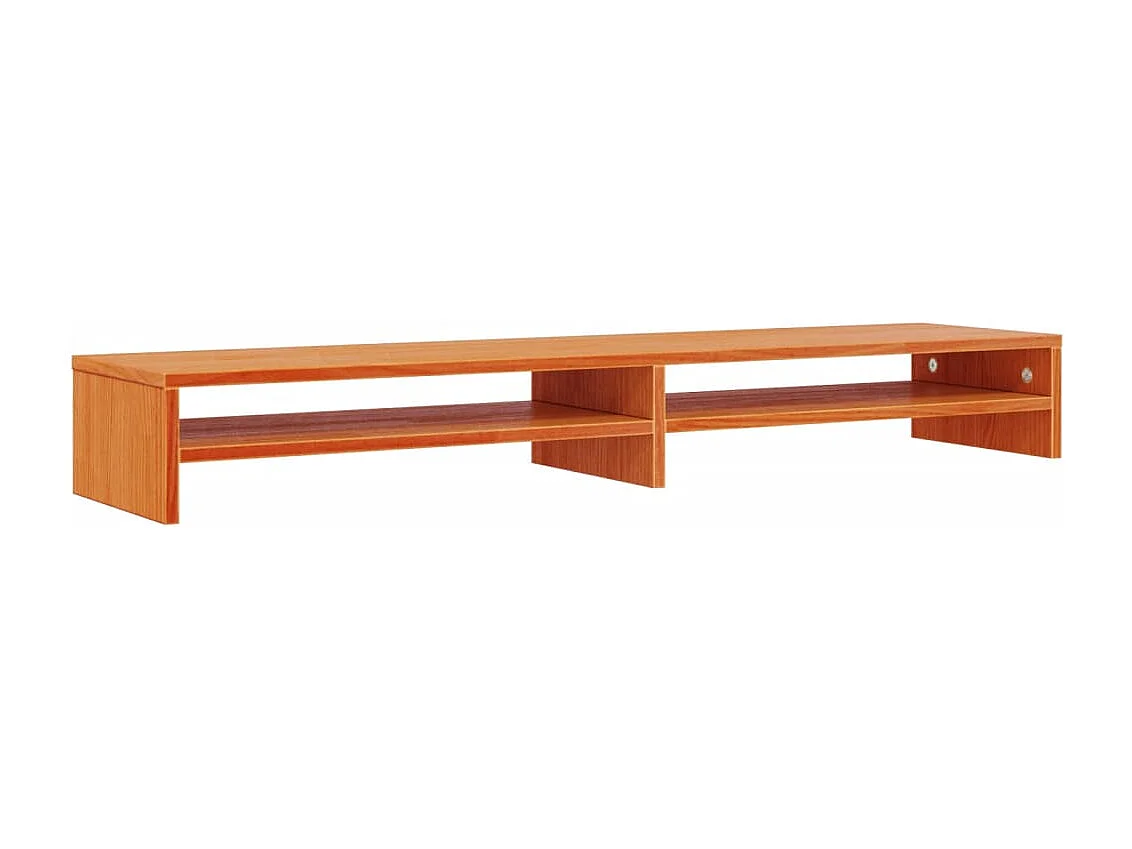 Prolenta Premium -  Support de moniteur marron miel 100x24x13 cm bois de pin solide