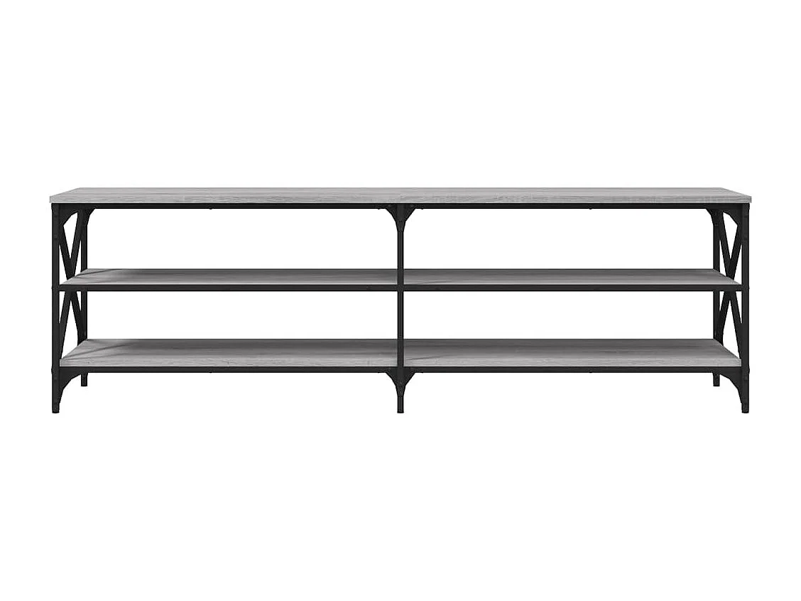 Halvor  Meuble TV sonoma gris 160x40x50 cm bois d'ingénierie